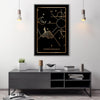 Perseverance Tarot Card Clock Canvas