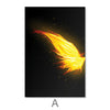 Phoenix Wings Canvas Art Clock Canvas
