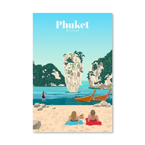Phuket Canvas - Studio 324 Art Clock Canvas