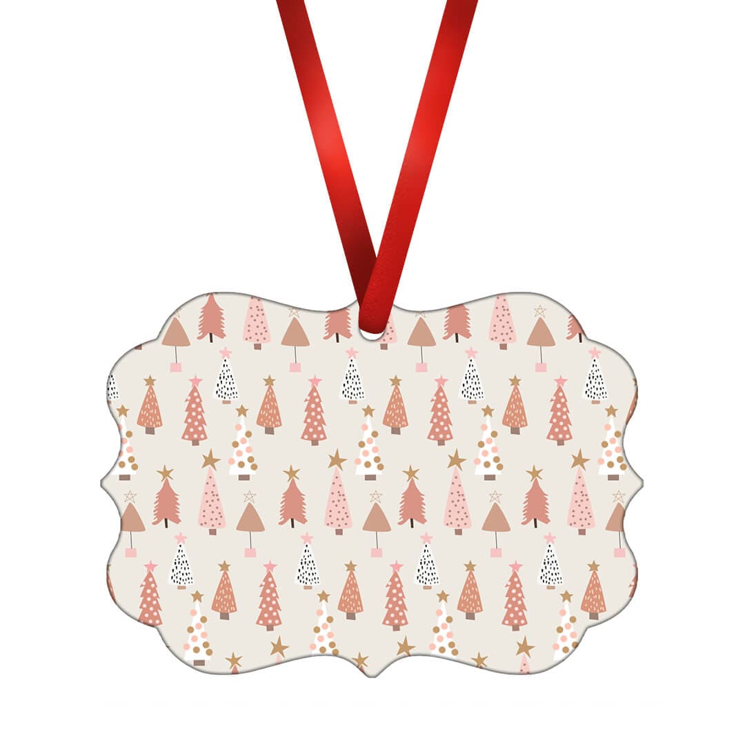 Pink Festive Trees Ornament product thumbnail