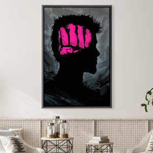 Pink Fist Canvas Art 30 x 45cm / Unframed Canvas Print Clock Canvas
