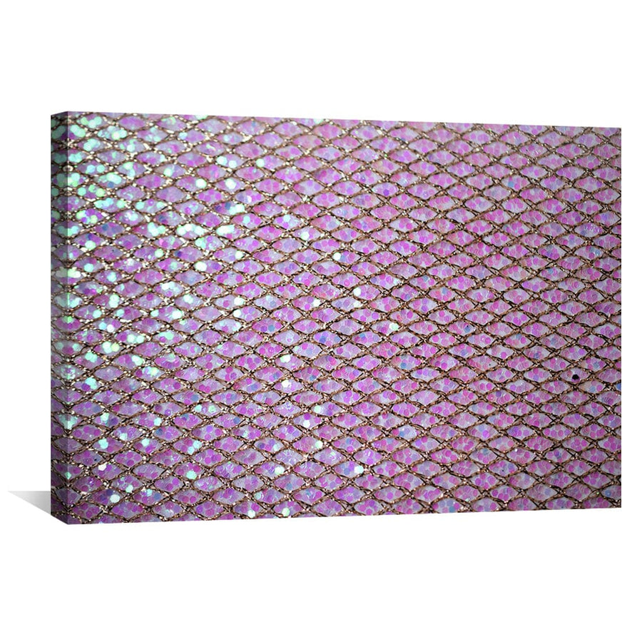 Pink Glitter Canvas Art Clock Canvas