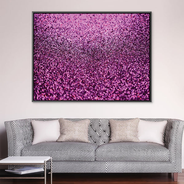 Pink Glitter II Canvas Art 45 x 30cm / Unframed Canvas Print Clock Canvas