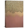 Pink Gold Shimmer Canvas Art Clock Canvas