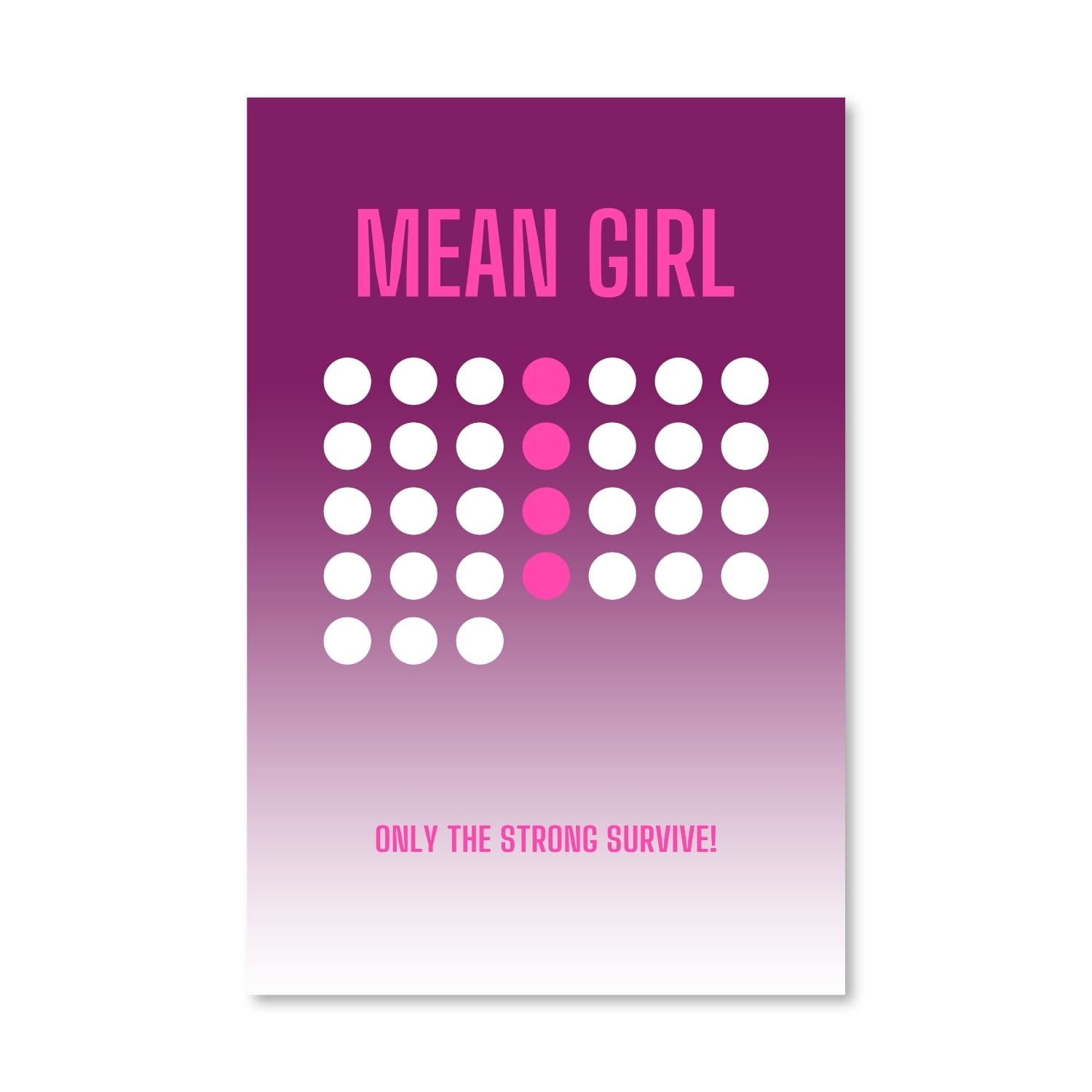 Pink Wednesdays Canvas Art Clock Canvas