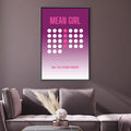 Pink Wednesdays Canvas Art Clock Canvas