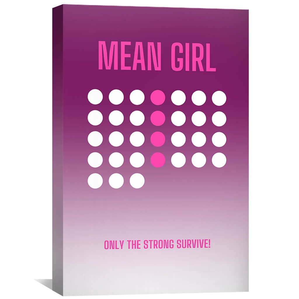 Pink Wednesdays Canvas Art Clock Canvas