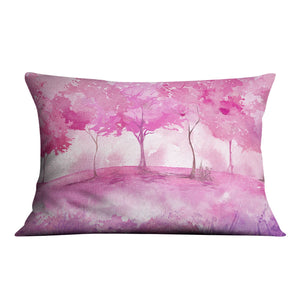 Pink Wilderness Cushion Cushion 48 x 33cm Clock Canvas