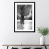 Pirouette Print Art Clock Canvas