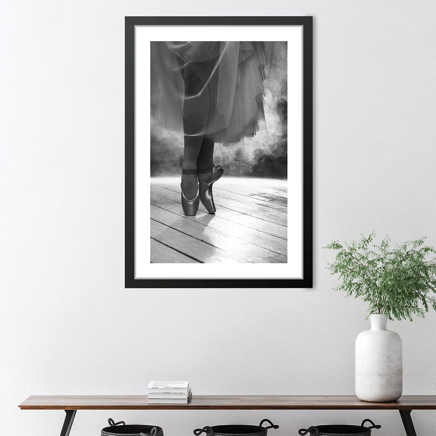 Pirouette Print Art Clock Canvas