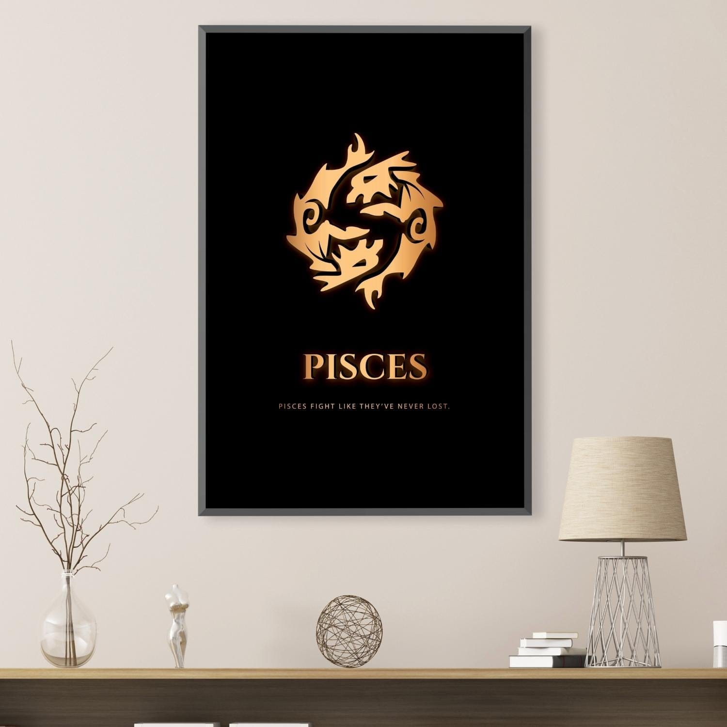 Pisces - Gold Canvas product thumbnail