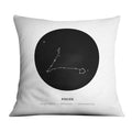 Pisces Traits Cushion Cushion Cushion Square Clock Canvas