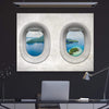 Plane View - Indonesia 2 Clock Canvas