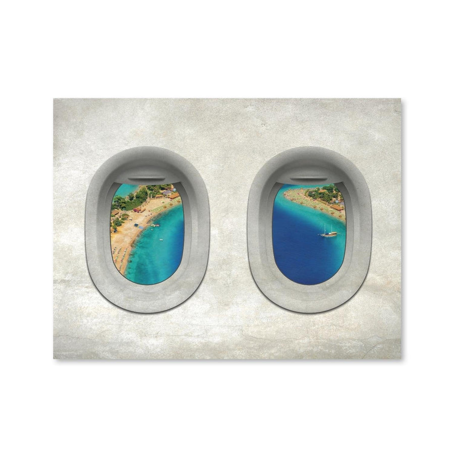 Plane View - Turkey Canvas Art Clock Canvas