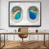 Plane View - Turkey Clock Canvas