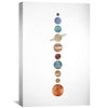 Planetary Line Up Canvas Art Clock Canvas