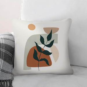Plants and Shapes C Cushion Cushion 45 x 45cm Clock Canvas