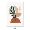 Plants and Shapes Canvas Art A / 30 x 45cm / Unframed Canvas Print Clock Canvas