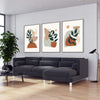 Plants and Shapes Canvas Art Clock Canvas
