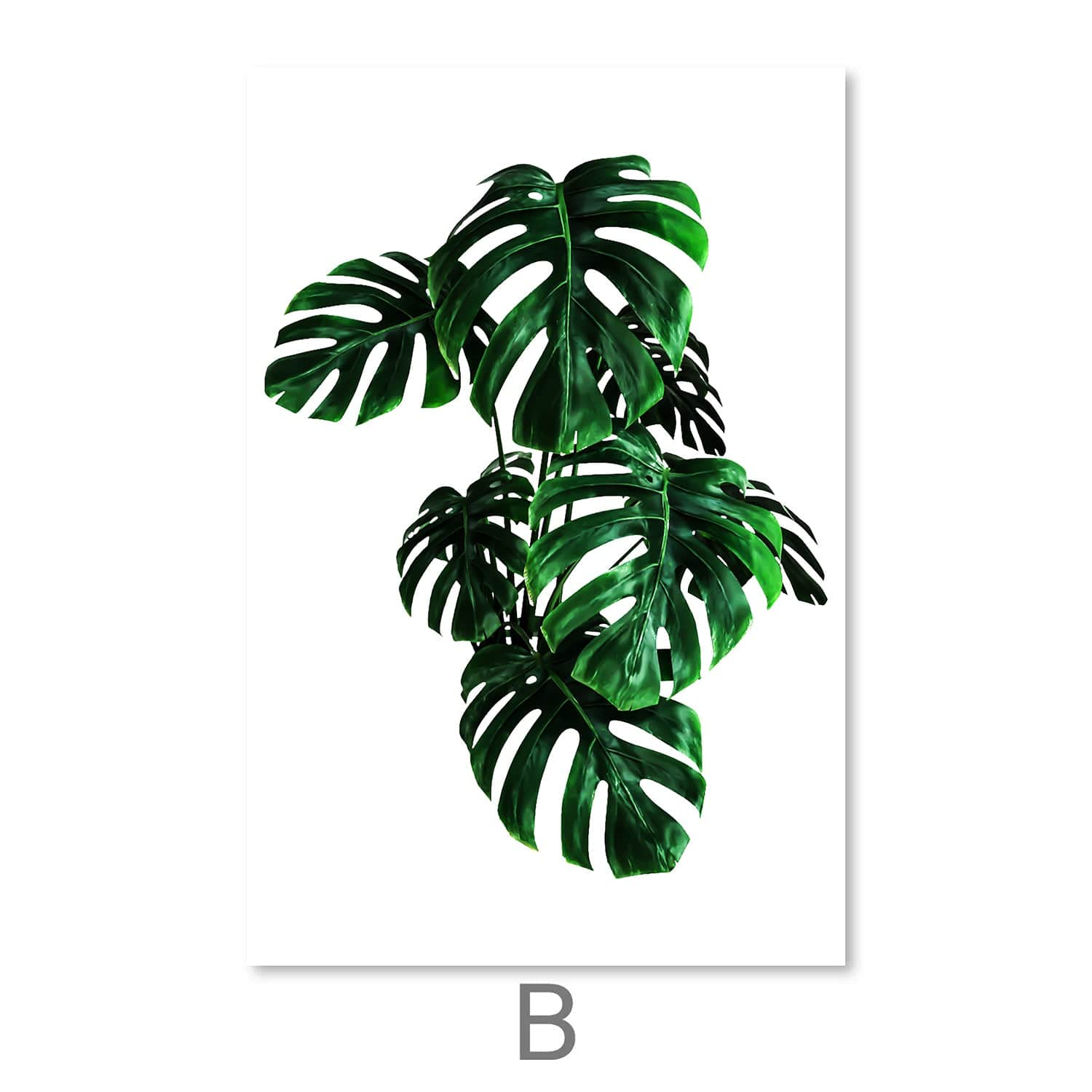 Plants and Vibes Canvas Art B / 30 x 45cm / Unframed Canvas Print Clock Canvas