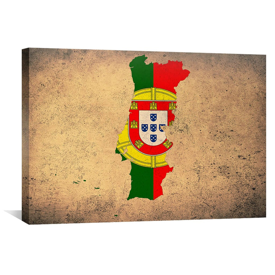 Portugal Canvas Art 45 x 30cm / Unframed Canvas Print Clock Canvas