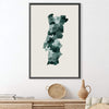 Portugal Watercolor Canvas Art Clock Canvas