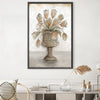 Potted Elegance Oil Painting Oil 30 x 45cm / Oil Painting Clock Canvas