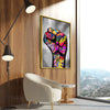 Power Fist Canvas Art Clock Canvas