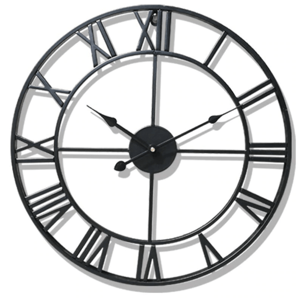 Prestige Clock Black / 50cm Clock Canvas