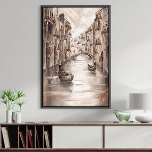 Pretty Peace, Venice Charm Canvas Art 30 x 45cm / Unframed Canvas Print Clock Canvas