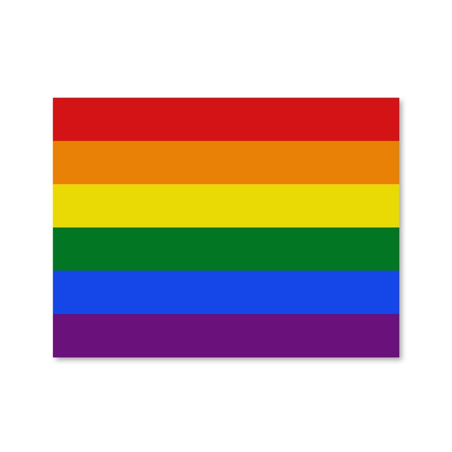 Pride Flag Canvas Art Clock Canvas