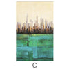 Primary Cities Canvas Art C / 40 x 50cm / Standard Gallery Wrap Clock Canvas