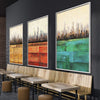 Primary Cities Canvas Art Clock Canvas