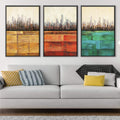 Primary Cities Canvas Art Clock Canvas