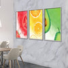 Primary Gardens Canvas Art Clock Canvas