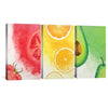 Primary Gardens Canvas Art Clock Canvas