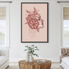 Profile Patterns Canvas Art 30 x 45cm / Unframed Canvas Print Clock Canvas