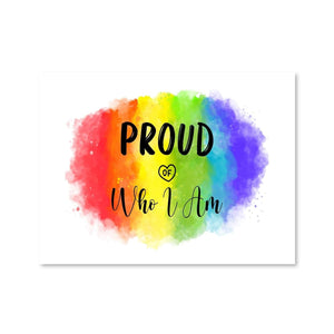 Proud Of Who I Am Canvas Art Clock Canvas