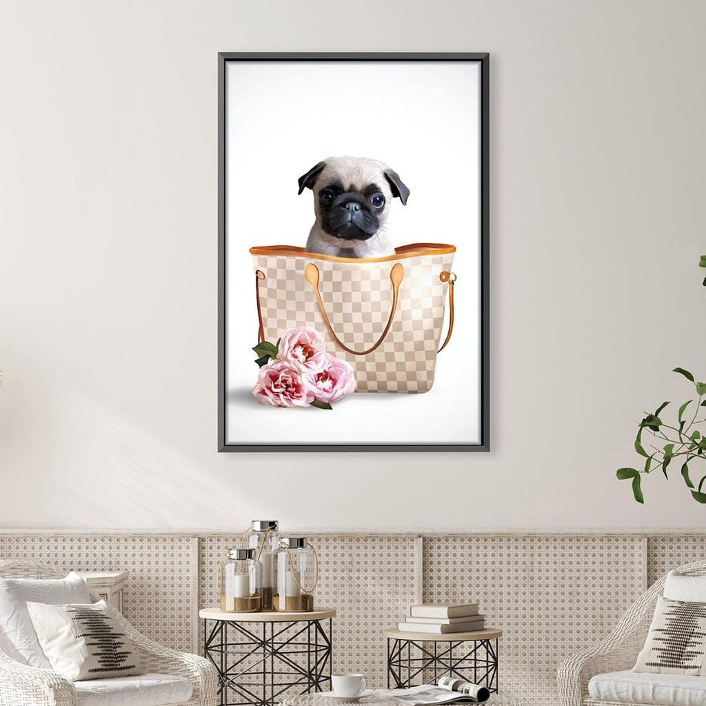 Pug canvas art best sale