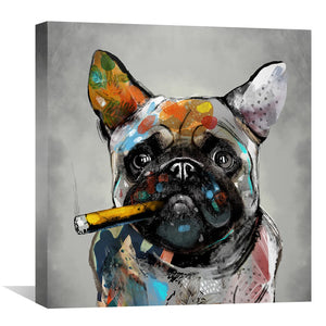 Pug Lyfe Canvas Art Clock Canvas
