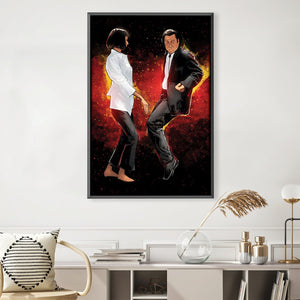 Pulp Fiction Dancing Canvas Art 30 x 45cm / Unframed Canvas Print Clock Canvas
