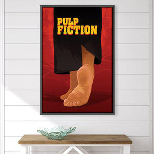 Pulp Fiction Feet Canvas Art 30 x 45cm / Unframed Canvas Print Clock Canvas