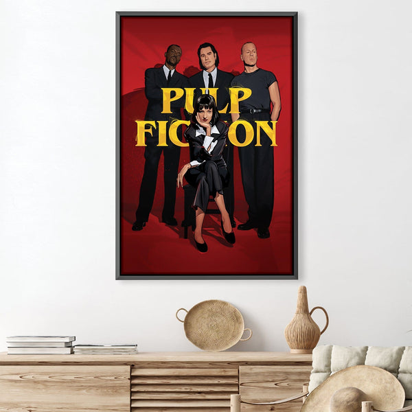 Pulp Fiction Group Canvas Art 30 x 45cm / Unframed Canvas Print Clock Canvas