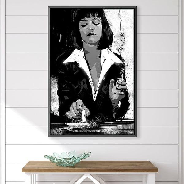 Pulp Fiction Mia 2 Canvas Art 30 x 45cm / Unframed Canvas Print Clock Canvas
