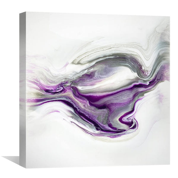 Purple Granite Canvas Art 30 x 30cm / Unframed Canvas Print Clock Canvas