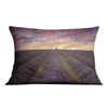 Purple Meadow Cushion Cushion 48 x 33cm Clock Canvas