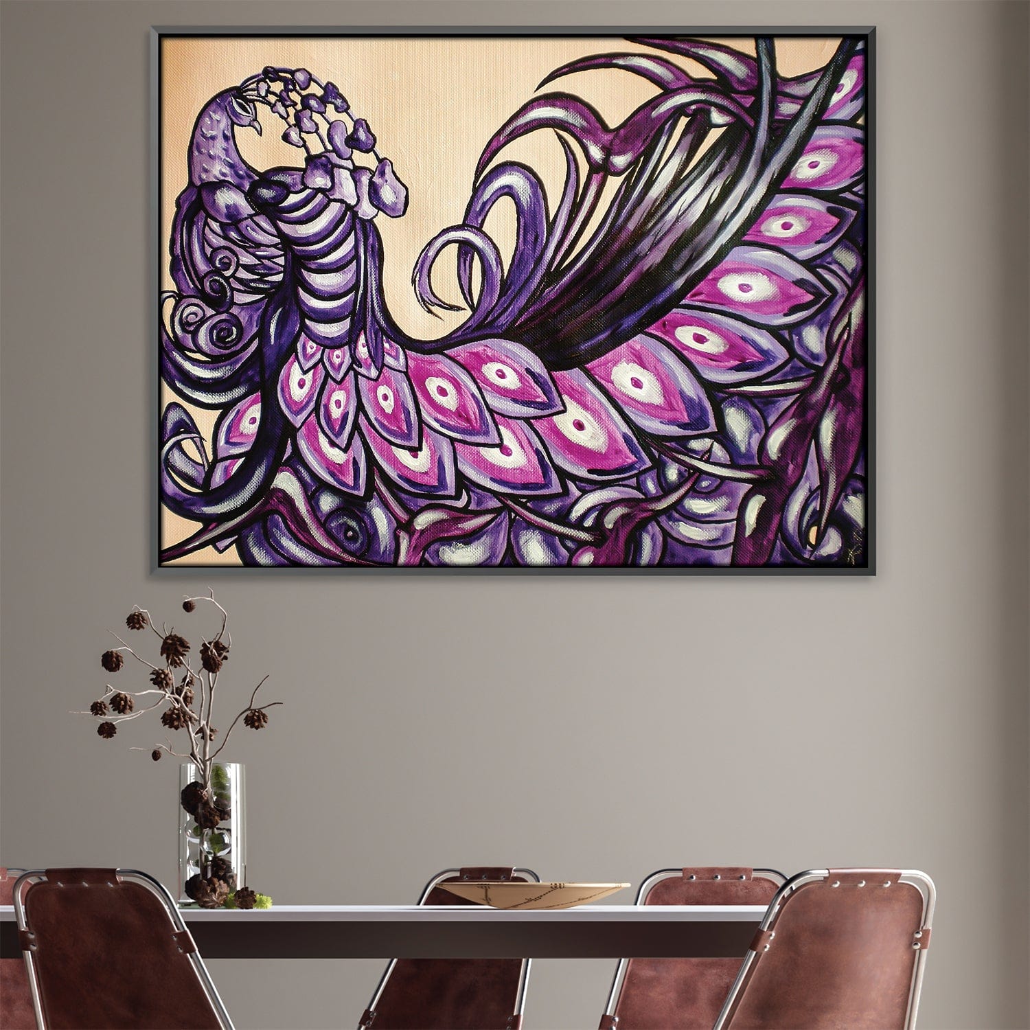 Purple Peacock Canvas product thumbnail