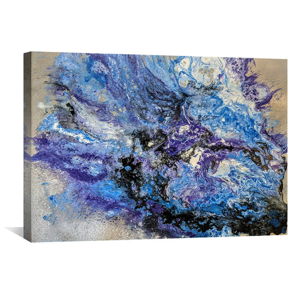 Purple Phoenix Canvas Art Clock Canvas