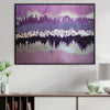 Purple Shimmer Canvas Art 45 x 30cm / Unframed Canvas Print Clock Canvas