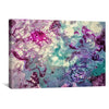 Purple Teal Melody Canvas Art Clock Canvas